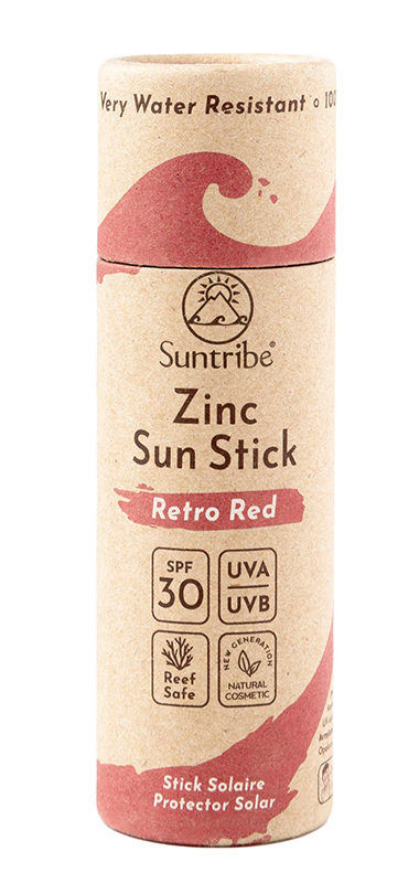 Suntribe Zinc Sun Stick Retro Red SPF30 30g